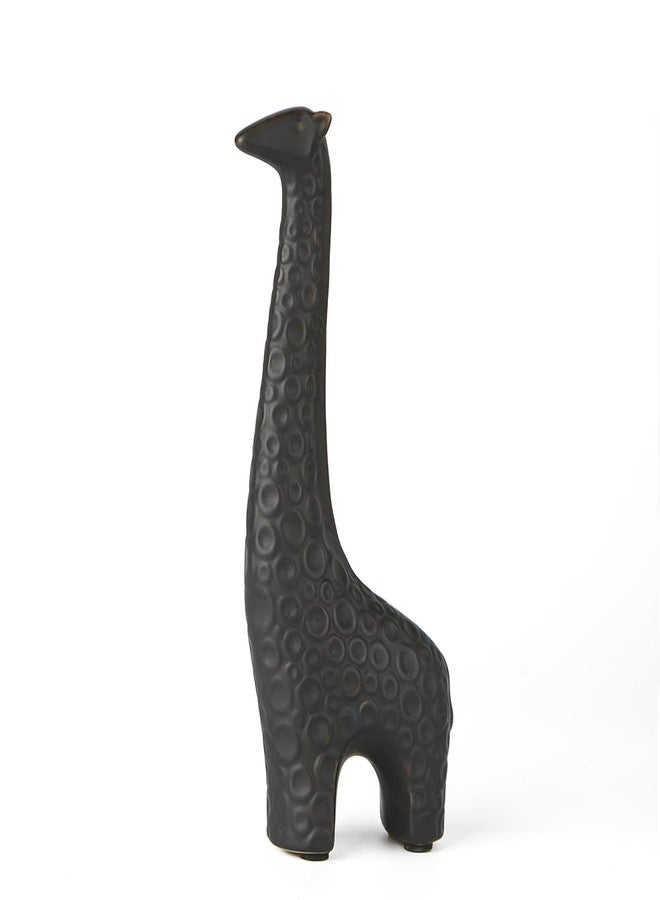 Insiswiner Small Animal Statues Black Giraffe Ceramic Home Decor Collectible Figurines for Shelf Desk Ornaments Living Room Bedroom Office Desktop Cabinets Decoration - Image 1